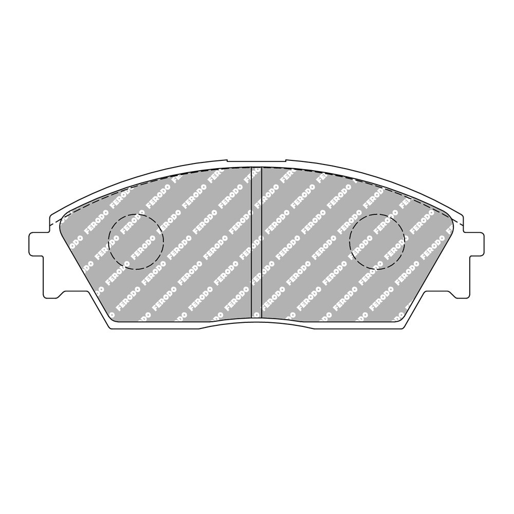 Plaquettes de frein Ferodo DS Performance avant pour HONDA Accord 2.2 i 16V, 2.2 i 16V Automatik 01.90 - 03.93 étrier AKEBONO - F-DS598P - FDS598 - 3661768790519