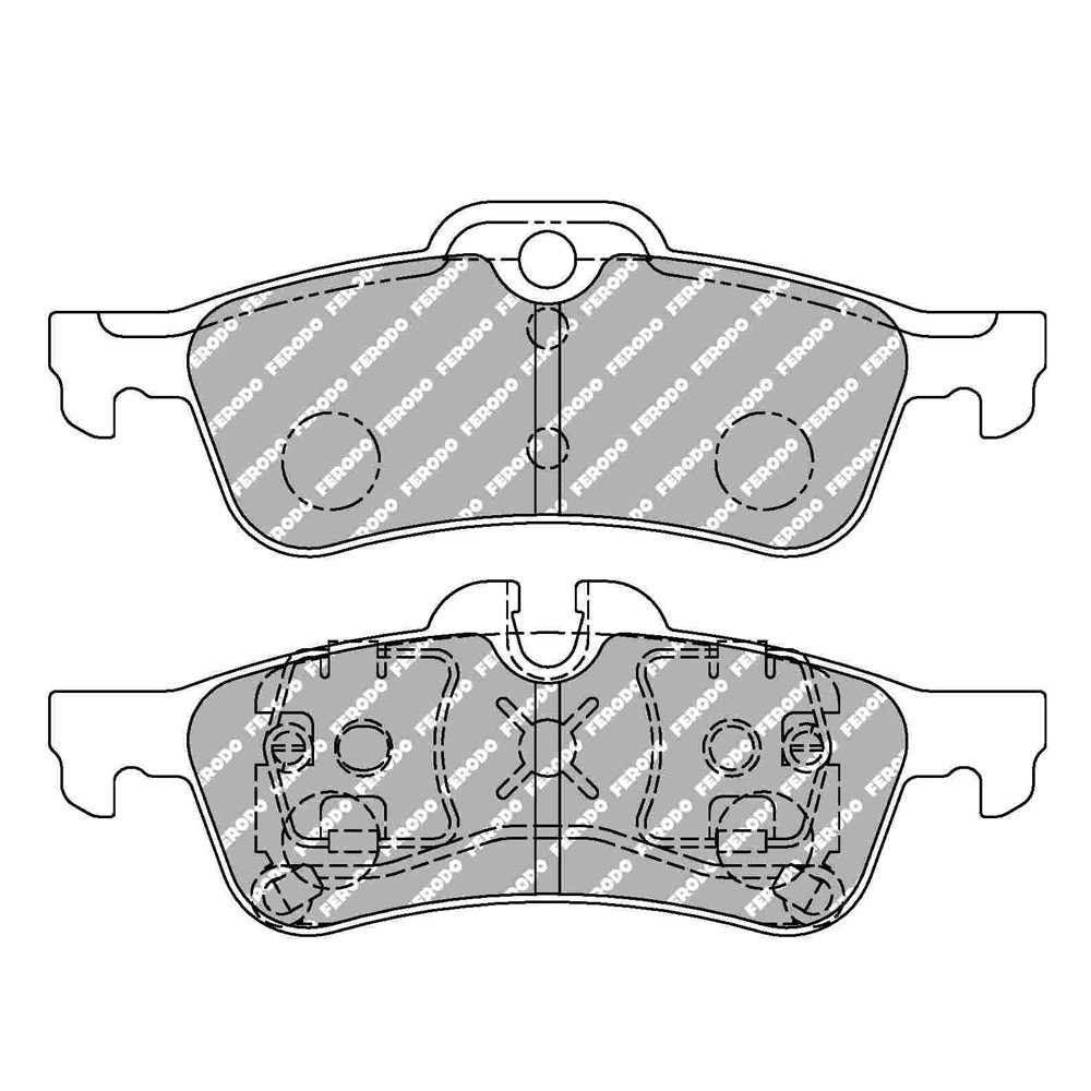 Ferodo DS Performance Bremsbeläge hinten für MINI MINI (R50) 1.4 One D - TRW Front 06.03 - 09.06 Bremssattel ATE - F-DS1676P - FDS1676 - 3661768789933