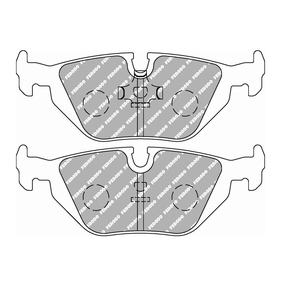 Pastiglie freno posteriore Ferodo DS Performance per BMW Serie 3 316 i 09.90 - 09.93 pinza ATE - F-DS850P - FDS850 - 3661768790786