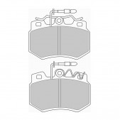 Pastiglie freno anteriori Ferodo DS Performance per CITROEN AX 1.4 GTi 06.91 - 12.96 pinza LUCAS/TRW