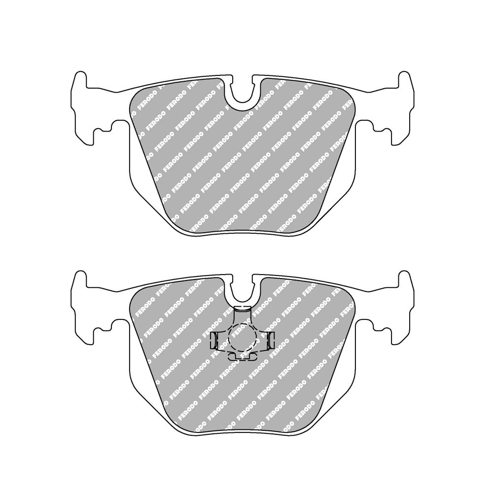 Pastiglie freno posteriore Ferodo DS Performance per BMW M3 3.2 10.95 - 04.99 pinza ATE - F-DS857P - FDS857 - 3661768790809