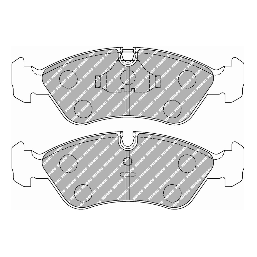 Ferodo DS Performance brake pads front for DAEWOO Espero 1.5 16V 10.93 - 09.94 caliper ATE - F-DS584P - FDS584 - 3661768790489