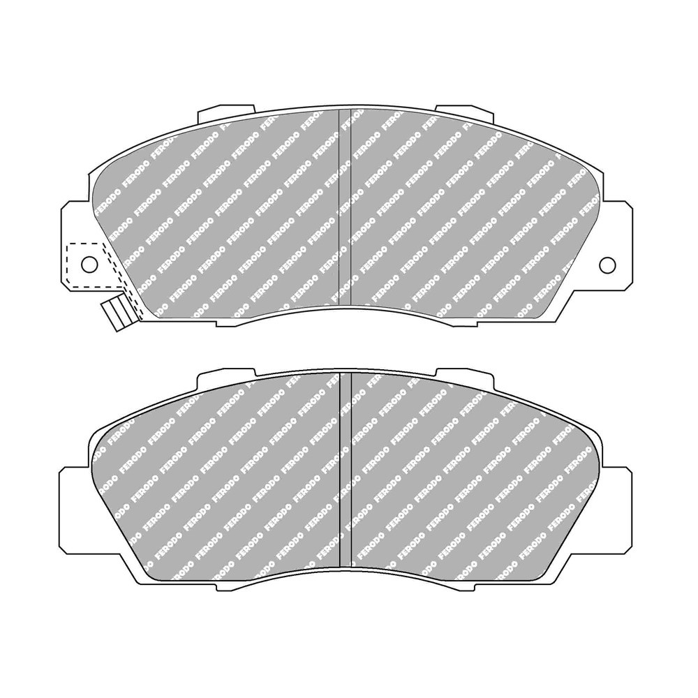 Ferodo DS Performance brake pads front for HONDA Accord 2.2 i ES 09.93 - 02.98 caliper LUCAS/TRW - F-DS905P - FDS905 - 3661768790847
