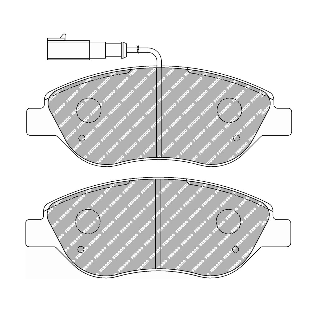 Plaquettes de frein Ferodo DS Performance avant pour ALFA ROMEO MiTo 1.4 Turbo MultiAir 10.09 -  étrier BOSCH - F-DS1468P - FDS1468 - 3661768789766