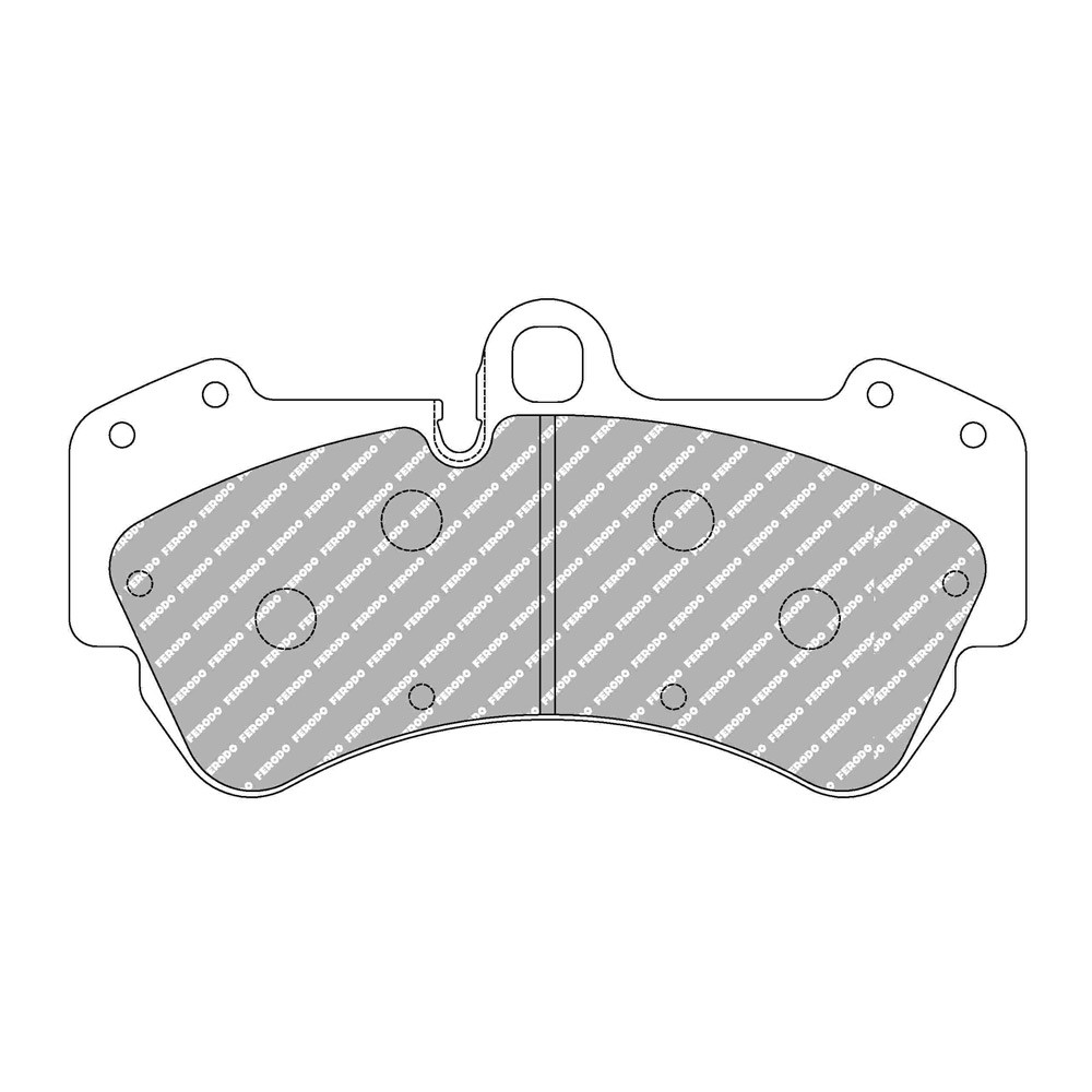 Plaquettes de frein Ferodo DS Performance avant pour PORSCHE CAYENNE 3.0 TDI 02.09 -  étrier BREMBO - F-DS1625P - FDS1625 - 3661768789872