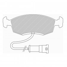 Pastiglie freno anteriori Ferodo DS Performance per FORD Escort 1.8 16V XR3i 02.92 - 12.92 pinza ATE