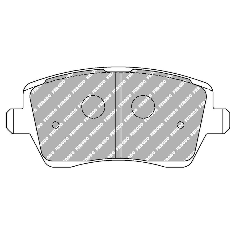 Ferodo DS Performance brake pads front for NISSAN Micra 1.2 i K12 16V 01.03 - 06.10 caliper LUCAS/TRW - F-DS1617P - FDS1617 - 3661768789865