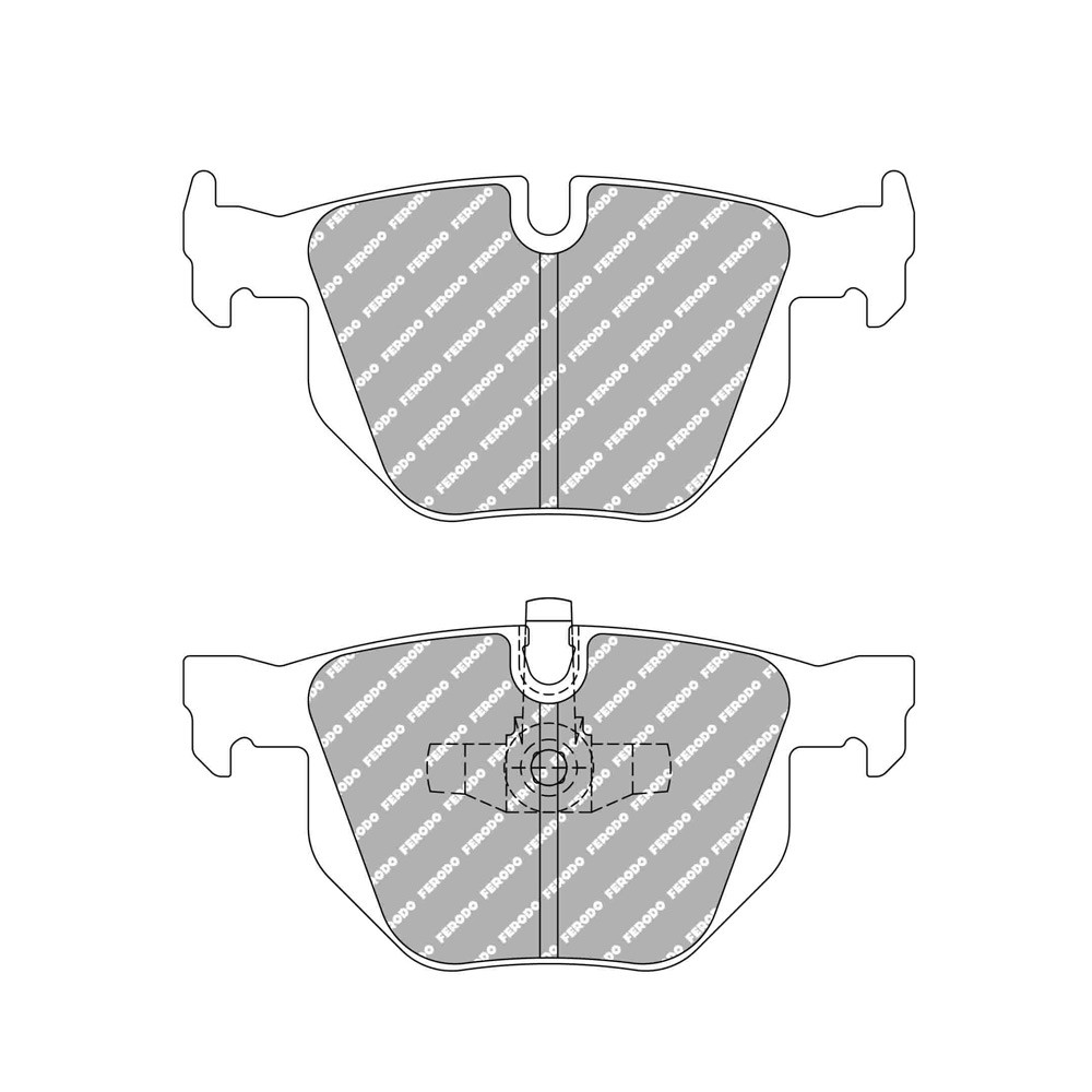Plaquettes de frein Ferodo DS Performance arrière pour BMW 3 Series 320 d 09.05 - 12.11 étrier LUCAS/TRW - F-DS1808P - FDS1808 - 3661768790069