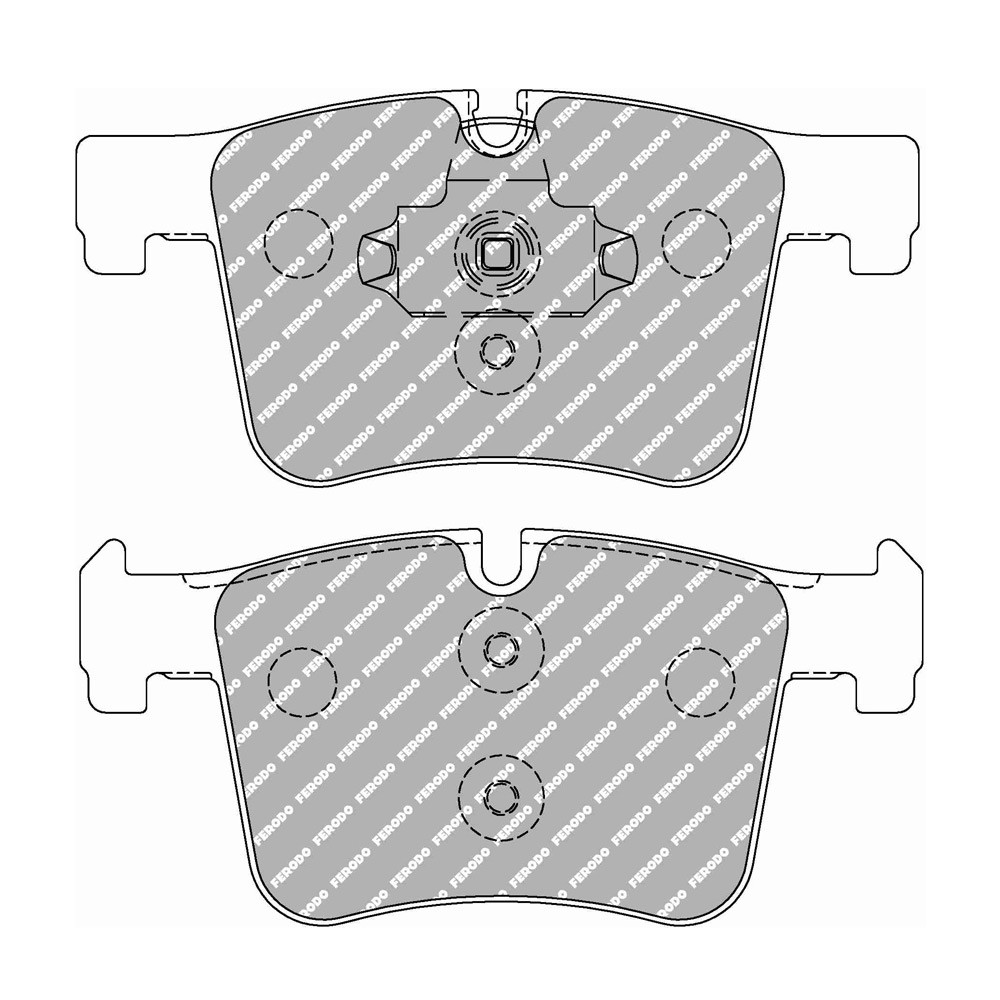Ferodo DS Performance Bremsbeläge vorne für BMW 1 Series 118 d 03.15 - Bremssattel BOSCH - F-DS4394P - FDS4394 - 3661768790304