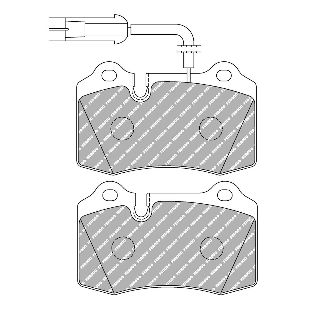 Ferodo DS Performance brake pads front for ALFA ROMEO 156 3.2 GTA 03.02 - 09.05 caliper BREMBO - F-DS721P - FDS721 - 3661768790595