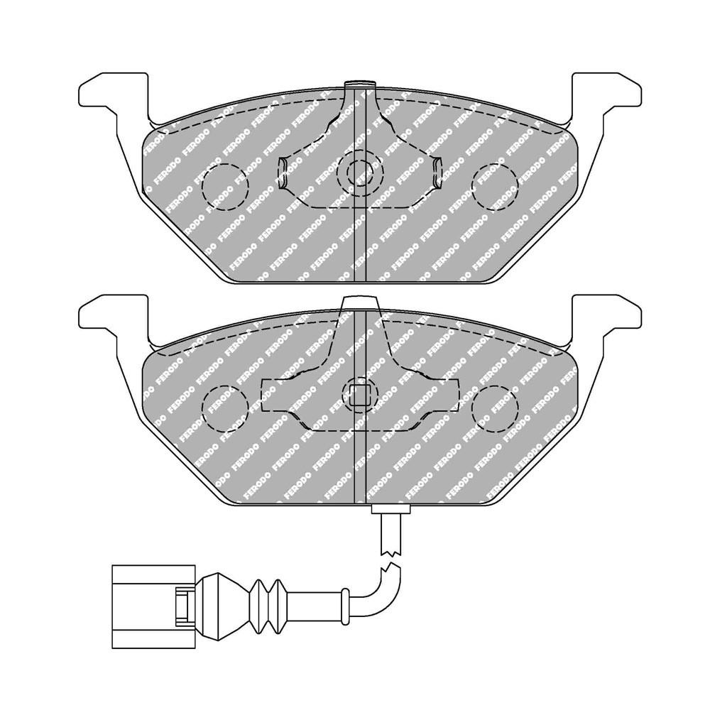 Plaquettes de frein Ferodo DS Performance avant pour AUDI A2 1.4 i 02.00 - 08.05 étrier ATE - F-DS1398P - FDS1398 - 3661768789674