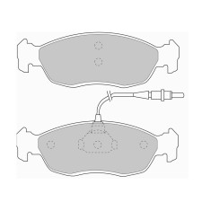 Pastiglie freno anteriori Ferodo DS Performance per PEUGEOT 106 01. Giu 01.94 - 04.96 pinza BENDIX