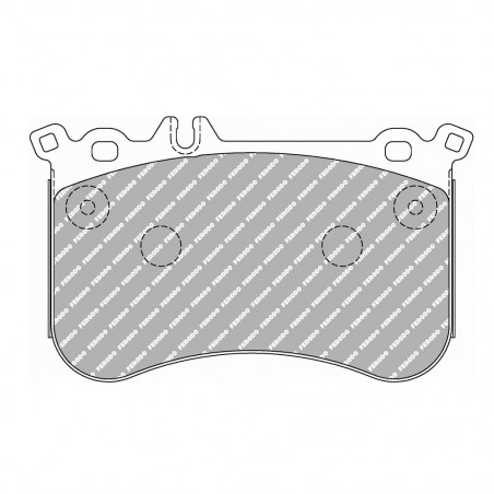 Plaquettes de frein Ferodo DS Performance avant pour MERCEDES A-CLASS A 45 AMG 4-matic (176.052) 06.13 - 06.15 étrier BREMBO