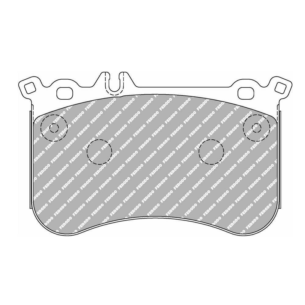 Plaquettes de frein Ferodo DS Performance avant pour MERCEDES A-CLASS A 45 AMG 4-matic (176.052) 06.13 - 06.15 étrier BREMBO - F-DS4806P - FDS4806 - 3661768790410