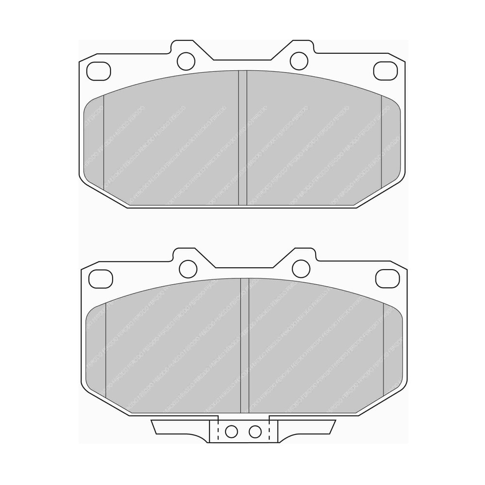 Plaquettes de frein Ferodo DS Performance avant pour NISSAN 200 SX 2.0 i 16V Turbo 10.93 - 12.99 étrier SUMITOMO - F-DS986P - FDS986 - 3661768790892