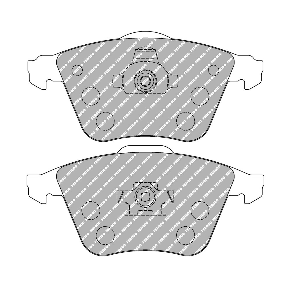 Pastiglie freno anteriori Ferodo DS Performance per FORD Focus 2.5 ST 10.05 - pinza ATE - F-DS1706P - FDS1706 - 3661768789957