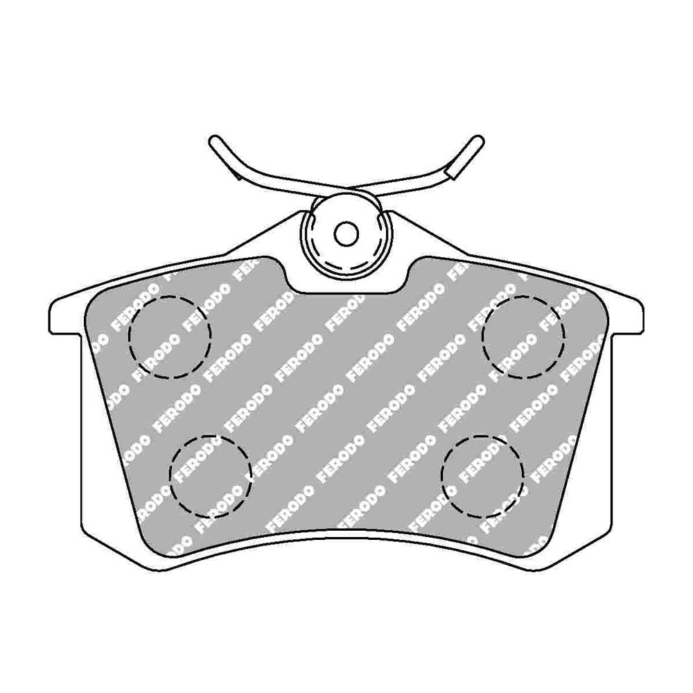 Plaquettes de frein Ferodo DS Performance arrière pour AUDI A2 1.6 FSi 05.02 - 08.05 étrier LUCAS/TRW - F-DS1083P - FDS1083 - 3661768789377