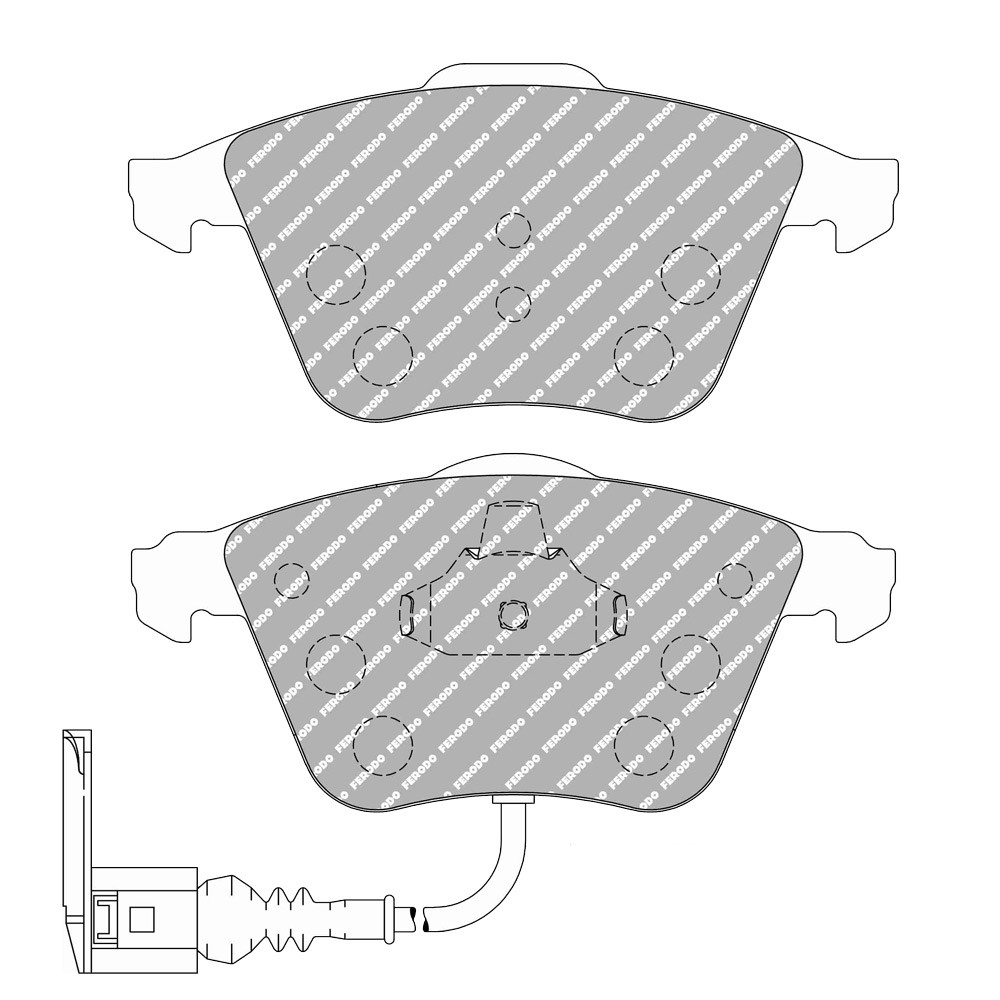 Plaquettes de frein Ferodo DS Performance avant pour AUDI A3 1.2 TSI 04.10 - 08.12 étrier ATE - F-DS4223P - FDS4223 - 3661768790250
