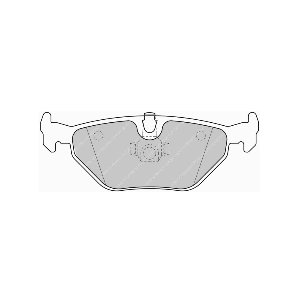 Plaquettes de frein Ferodo DS Performance arrière pour BMW 3 Series 316 i 04.00 - 02.05 étrier ATE - F-DS1301P - FDS1301 - 3661768789513