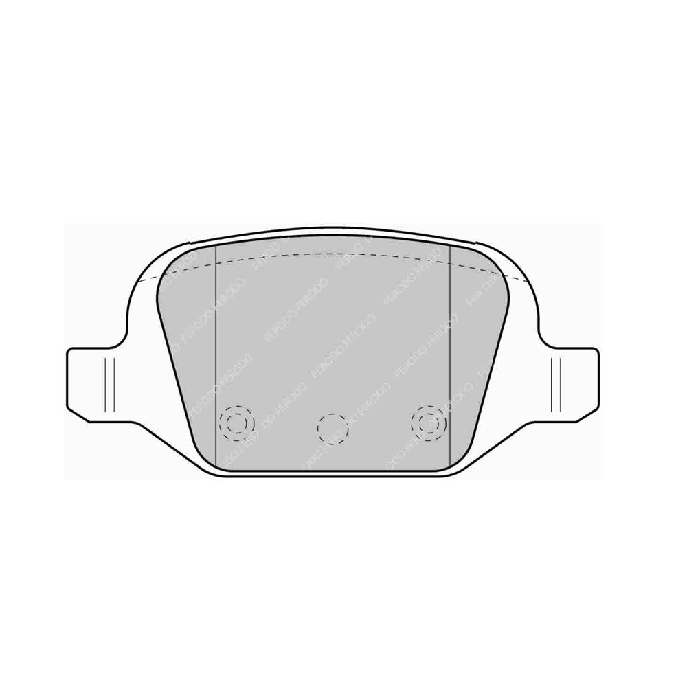 Ferodo DS Performance Bremsbeläge hinten für FIAT 500 1.4 16V 01.07 - LUCAS/TRW Bremssattel - F-DS1324P - FDS1324 - 3661768789575