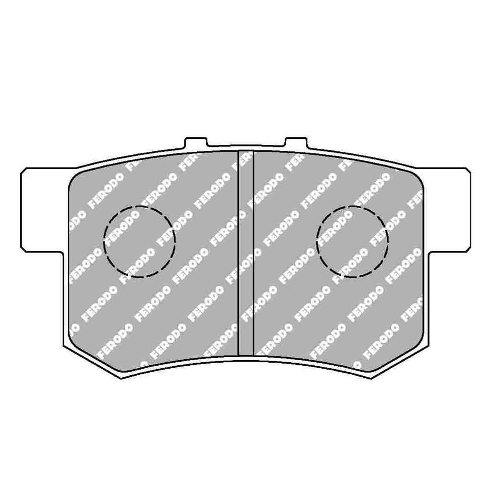 Ferodo DS Performance brake pads rear for HONDA Accord 2.0 i 16V 01.92 - 09.93 caliper NISSIN - F-DS956P - FDS956 - 3661768790878