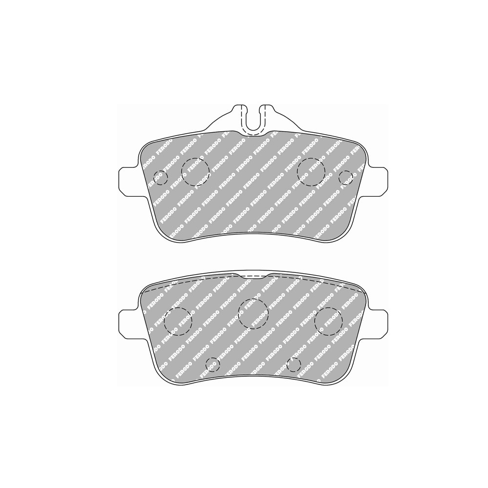 Plaquettes de frein Ferodo DS Performance arrière pour MERCEDES A-CLASS A 45 AMG 4-matic 06.13 - 06.15 étrier LUCAS/TRW - F-DS4587P - FDS4587 - 3661768790366