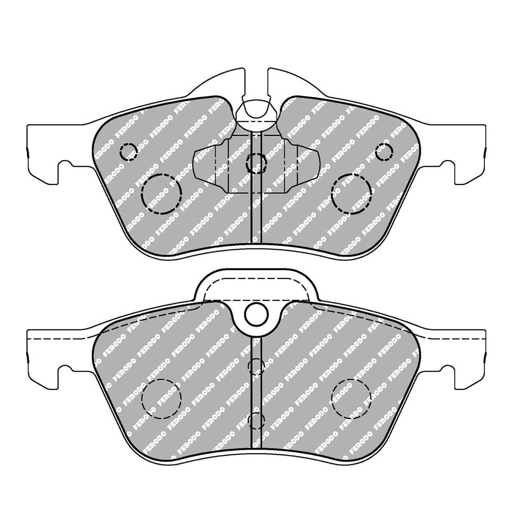Ferodo DS Performance brake pads front for MINI MINI (R50) 1.4 One D  - TRW Front 06.03 - 09.06 caliper ATE - F-DS1499P - FDS1499 - 3661768789780