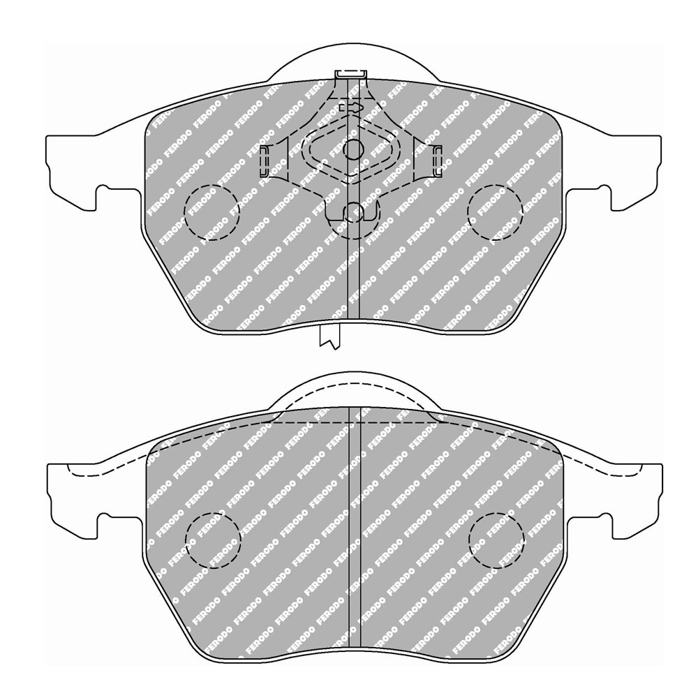 Ferodo DS Performance brake pads front for AUDI 100 2.0 E 09.91 - 06.94 caliper ATE - F-DS1323P - FDS1323 - 3661768789568