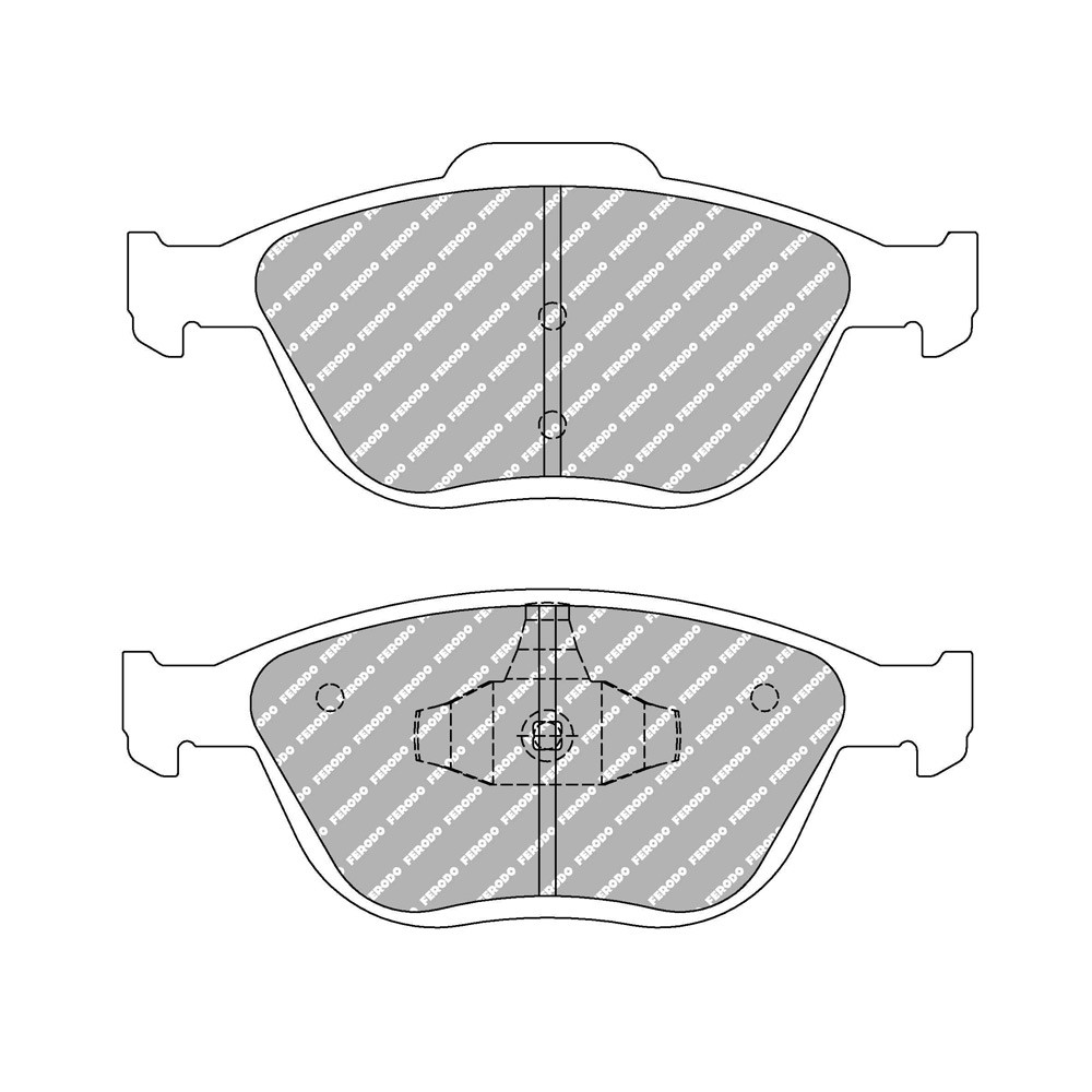 Plaquettes de frein Ferodo DS Performance avant pour FORD Fiesta 2.0 ST150 01.05 -  étrier ATE - F-DS1568P - FDS1568 - 3661768789841