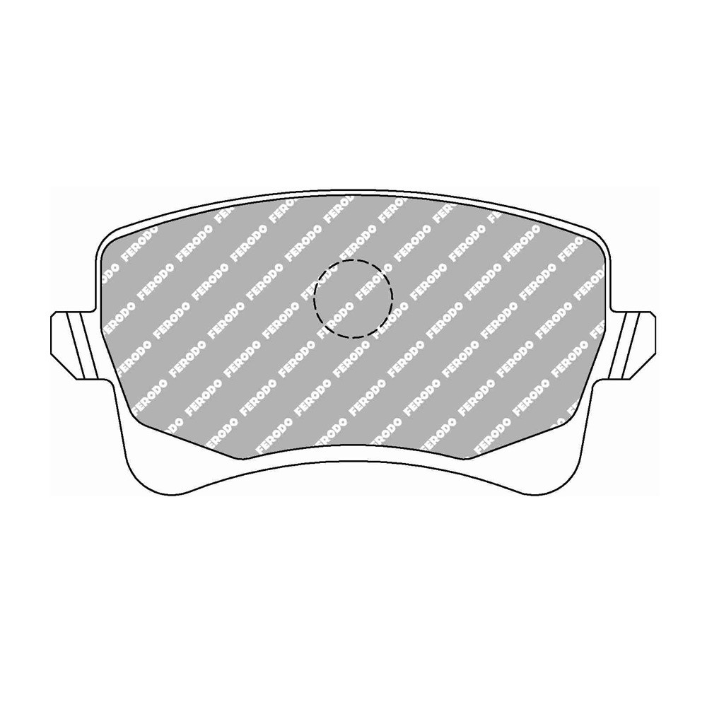 Bremsbeläge Ferodo DS Performance hinten für AUDI A4 1.8 TFSI 11.11 - LUCAS/TRW Bremssattel - F-DS4050P - FDS4050 - 3661768790182