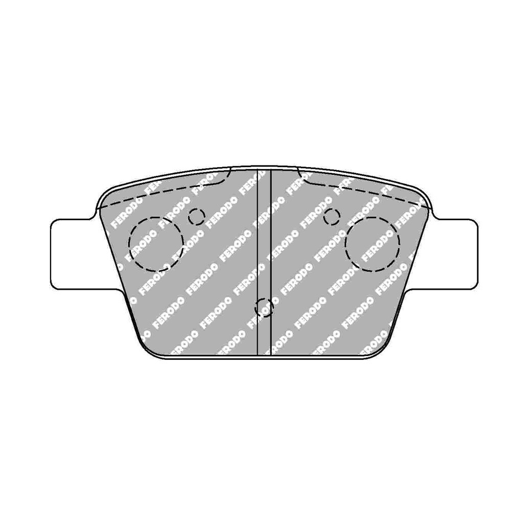 Ferodo DS Performance Bremsbeläge hinten für ALFA ROMEO MiTo 1.4 Turbo MultiAir 10.09 - Bremssattel BOSCH - F-DS1469P - FDS1469 - 3661768789773