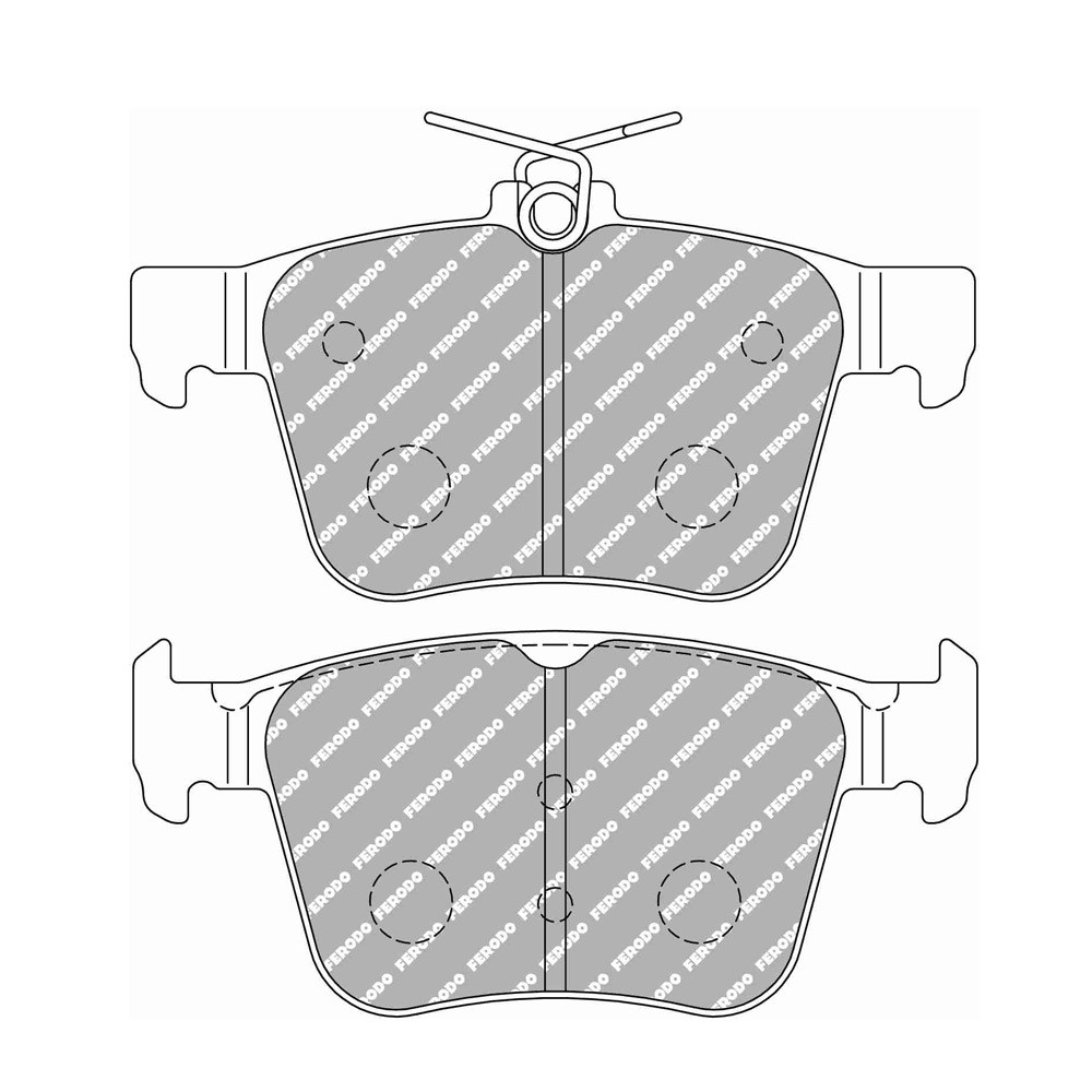 Pastiglie freno posteriore Ferodo DS Performance per AUDI A3 S3 quattro 02.13 - pinza ATE - F-DS4697P - FDS4697 - 3661768790397
