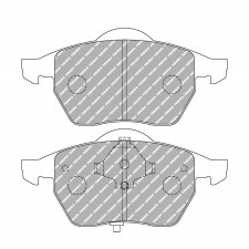 Ferodo DS Performance brake pads front for AUDI 100 2.0 E 09.91 - 06.94 caliper ATE