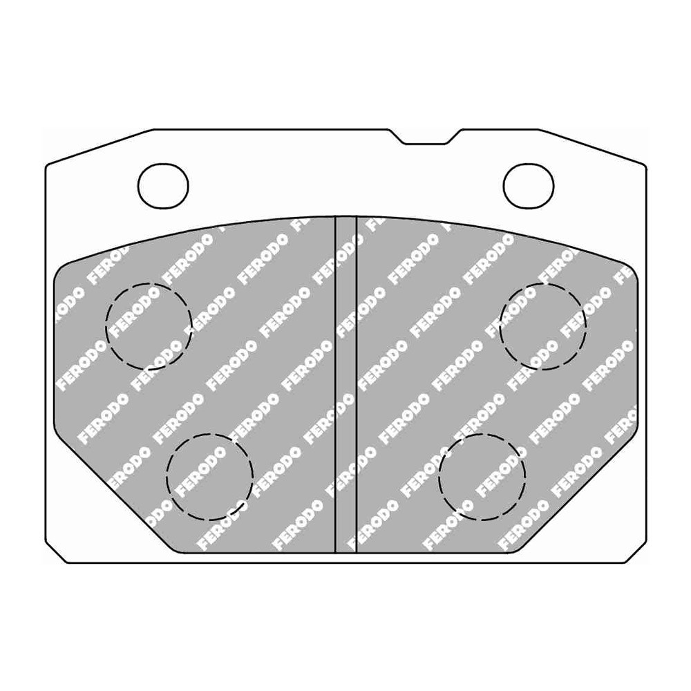 Pastiglie freno anteriori Ferodo DS2500 per LADA 1200 1.2 06.72 - 09.86 pinza BENDIX - F-CP96H - FCP96H - 3661768789278