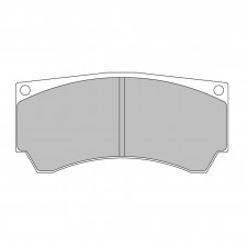 Plaquettes de frein Ferodo DS2500 arrière pour MITSUBISHI Lancer 2.0 Evo VIII - Alcon FQ400 03.04 -  étrier ALCON