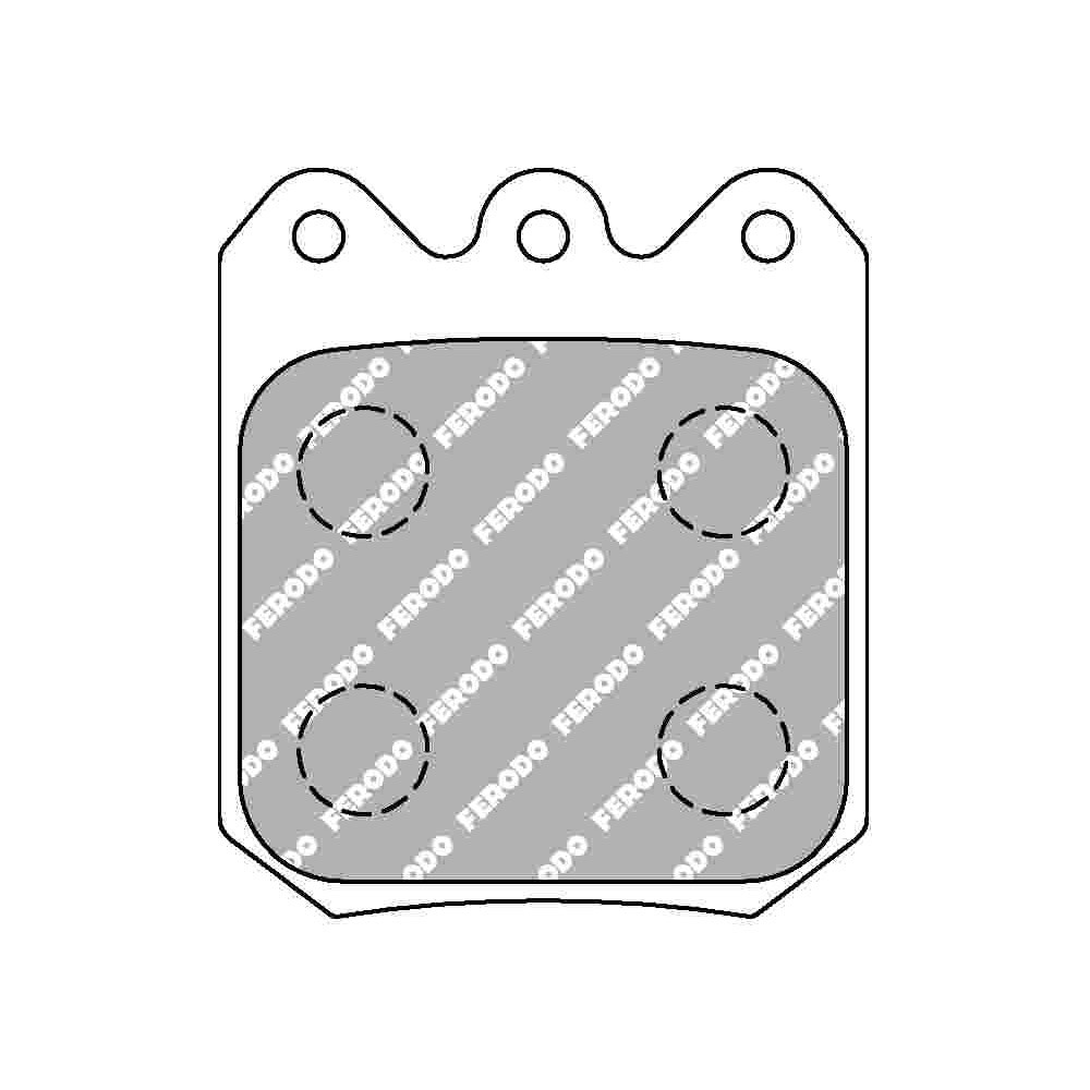 Bremsbeläge Ferodo DS3000 F-RP3104R - F-RP3104R - FRP3104R - 3661768792308