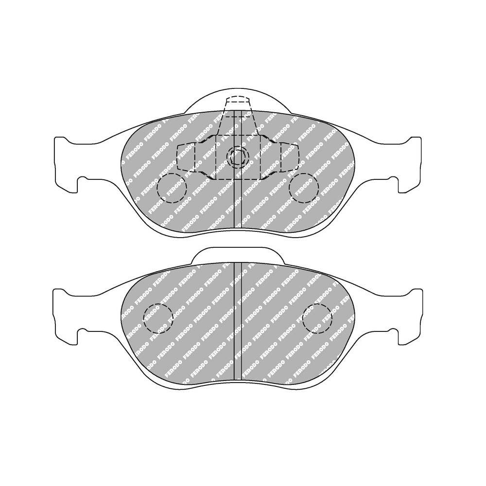 Ferodo DS 3000 brake pads front for FORD Courier 1.3 i 02.00 -  caliper ATE - F-CP1394R - FCP1394R - 3661768787649