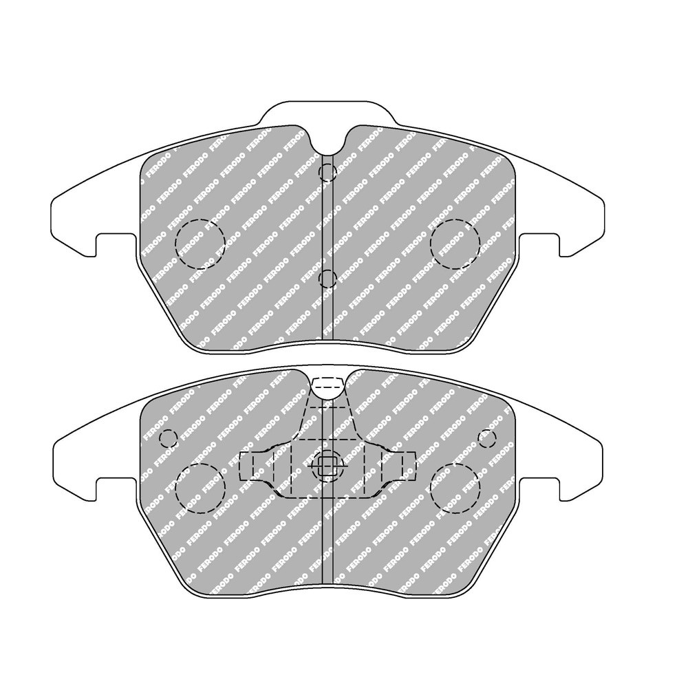 Plaquettes de frein Ferodo DS1.11 avant pour AUDI A1 1.2 TFSI 05.10 -  étrier ATE - F-CP1641W - FCP1641W - 3661768959817