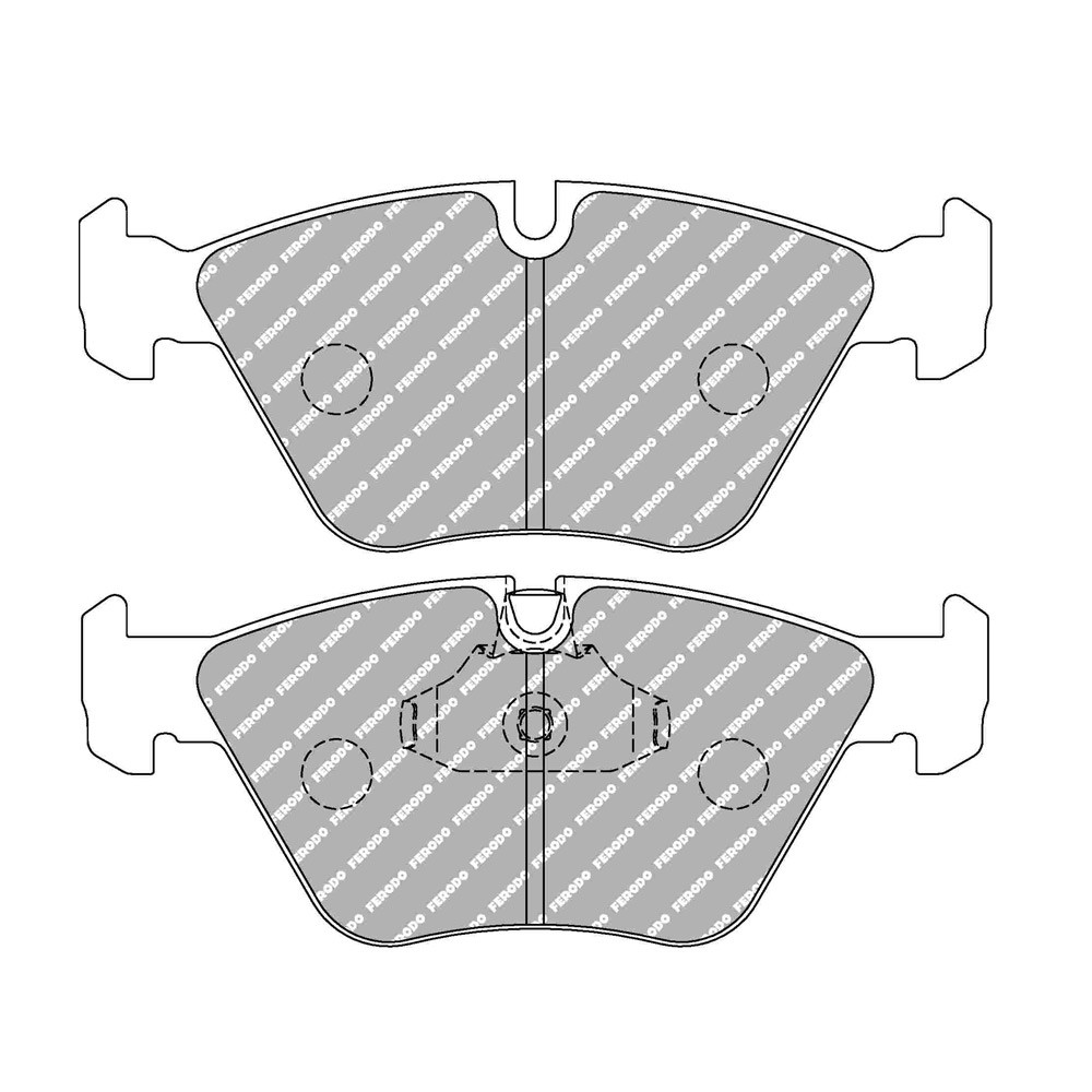 Bremsbeläge Ferodo DS1.11 vorne für BMW 3 Series 330d / 330Xd 10.99 - 02.05 Bremssattel ATE - F-CP1073W - FCP1073W - 3661768787458