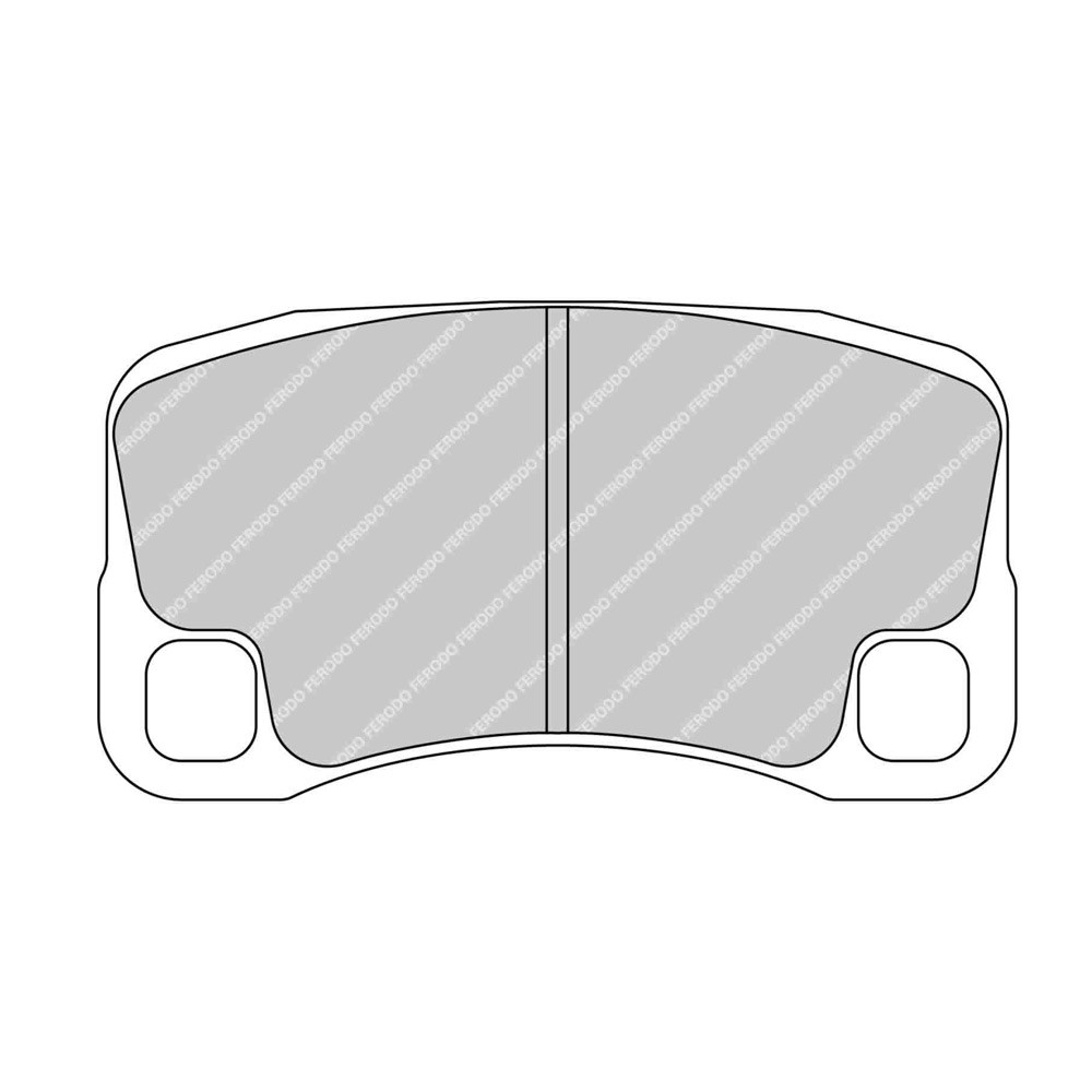 Bremsbeläge Ferodo DS1.11 hinten für PORSCHE 911 3.6 GT2 09.07 - Bremssattel BREMBO - F-RP3095W - FRP3095W - 3661768792148