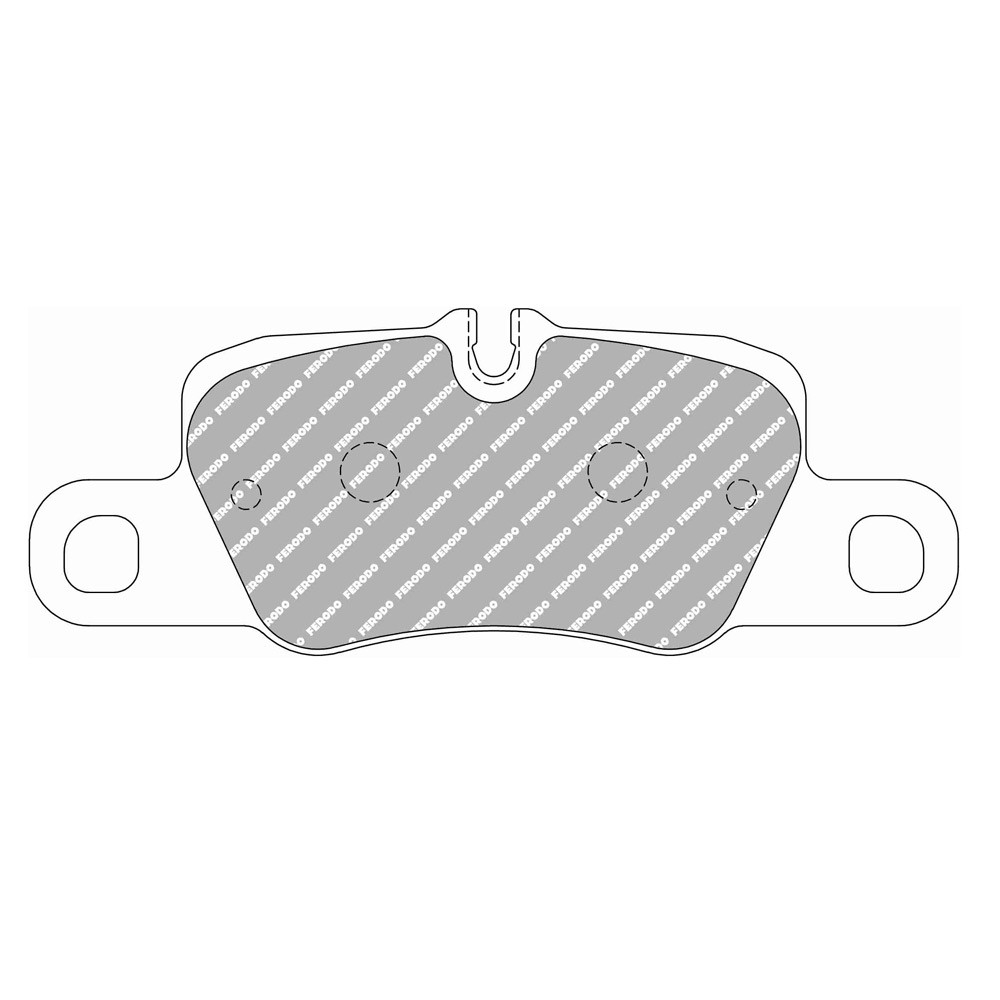 Plaquettes de frein Ferodo DS1.11 arrière pour PORSCHE 911 3.0 Carrera 4 GTS 03.17 -  étrier BREMBO - F-CP4713W - FCP4713W - 3661768788769