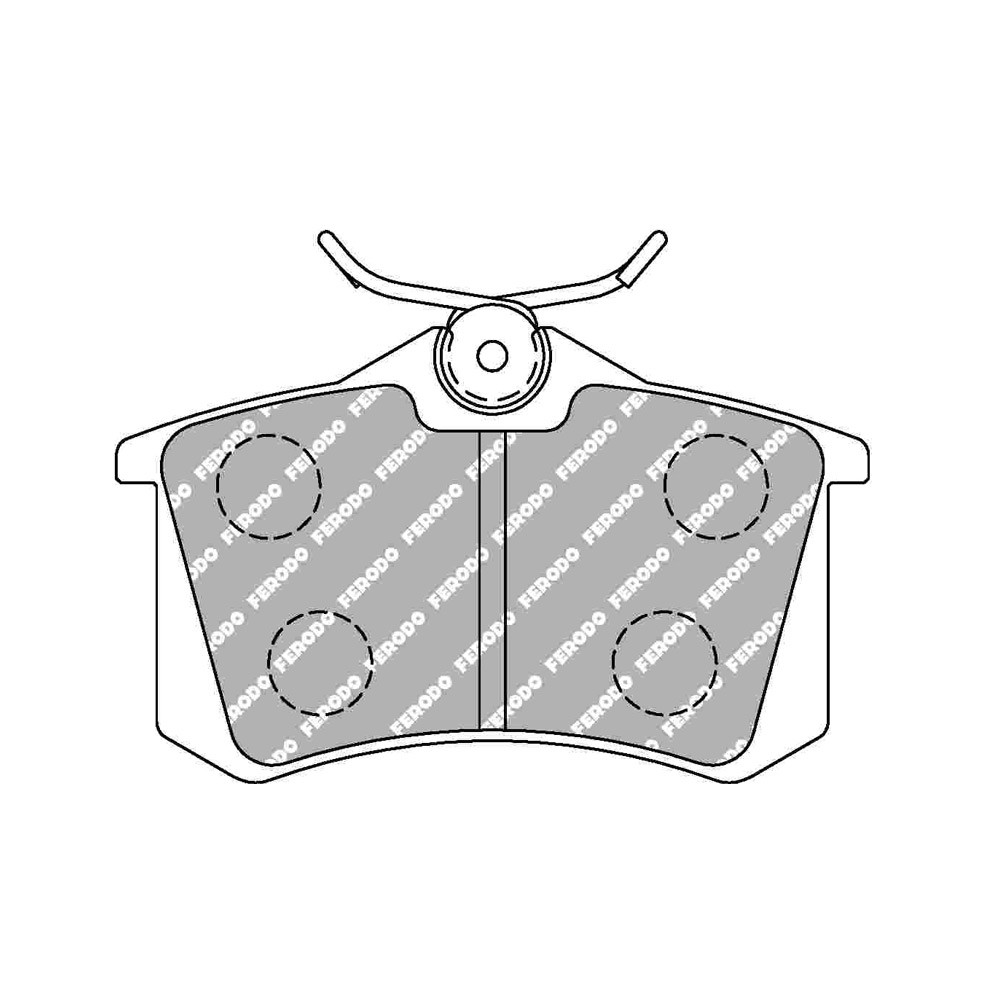 Bremsbeläge Ferodo DS1.11 hinten für AUDI A1 1.2 TFSI 05.10 - LUCAS/TRW Bremssattel - F-CP1491W - FCP1491W - 3661768787731