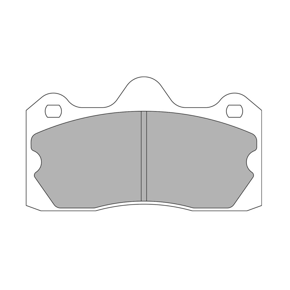 Bremsbeläge Ferodo DS2500 hinten für LOTUS Evora 3.5 05.09 - Bremssattel AP RACING - F-RP3115H - FRP3115H - 3661768792384