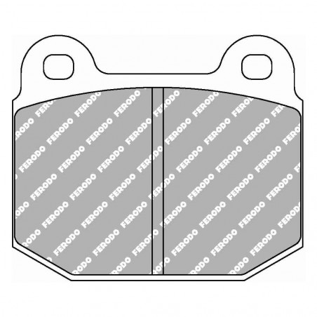 Ferodo DS 2500 brake pads front for LOTUS EXIGE 1.8 Cup 240 04.06 - 06.12 caliper ATE