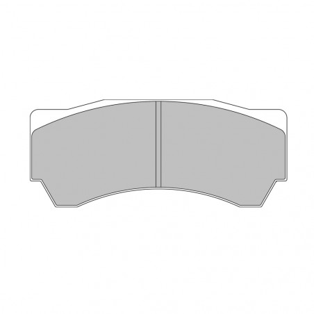 Ferodo DS 2500 brake pads front for MITSUBISHI Lancer 2.0 Evo VIII - Alcon FQ400 03.04 -  caliper ALCON
