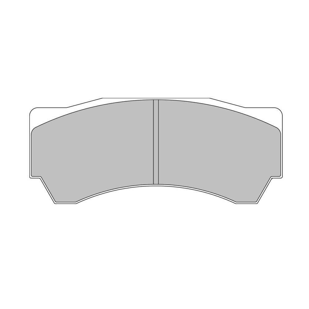 Bremsbeläge Ferodo DS2500 vorne für MITSUBISHI Lancer 2.0 Evo VIII - Alcon FQ400 03.04 - Bremssattel ALCON - F-RP3081H - FRP3081H - 3661768791967