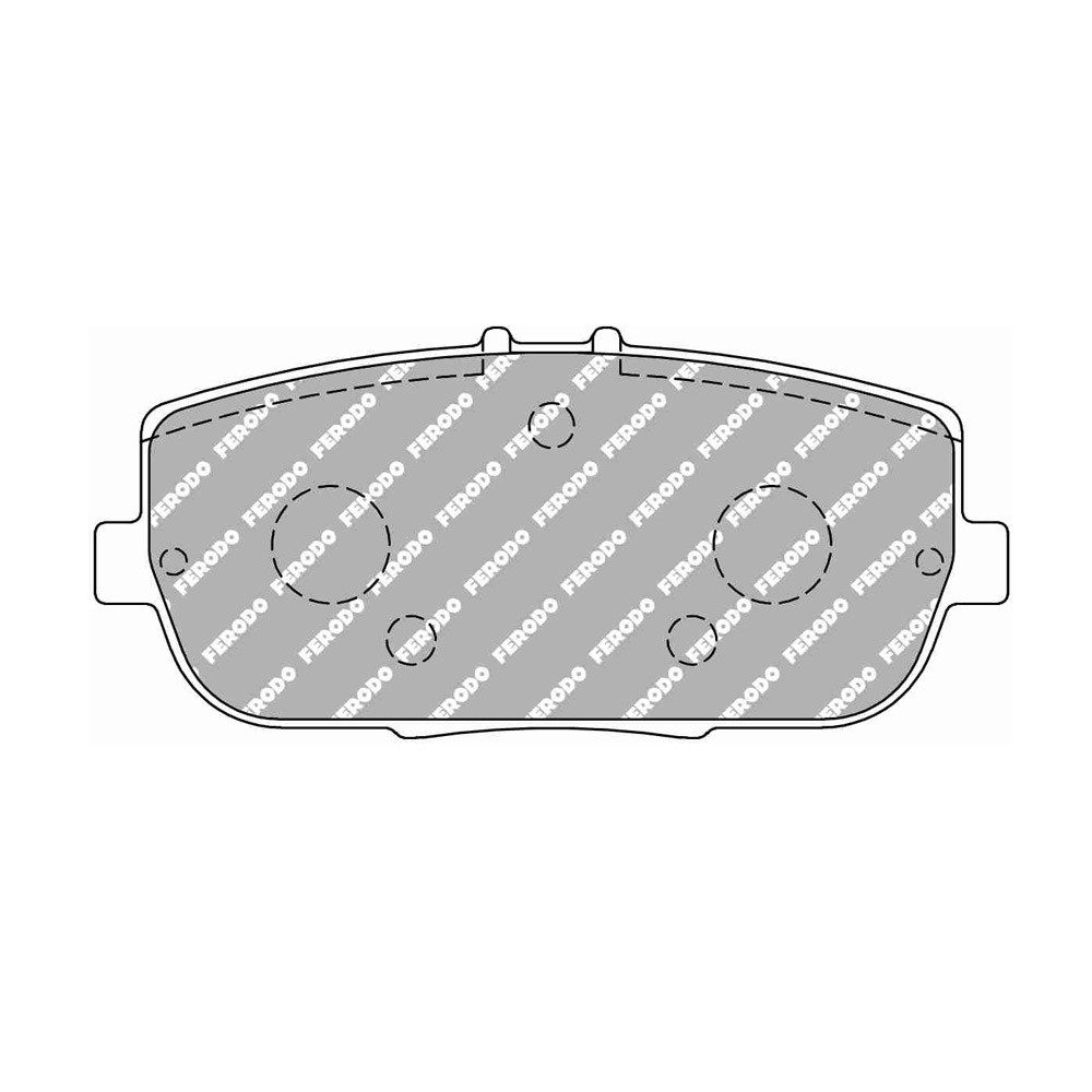 Ferodo DS 2500 brake pads rear for ABARTH 124 1.4 01.16 -  caliper SUMITOMO - F-CP1894H - FCP1894H - 3661768788127