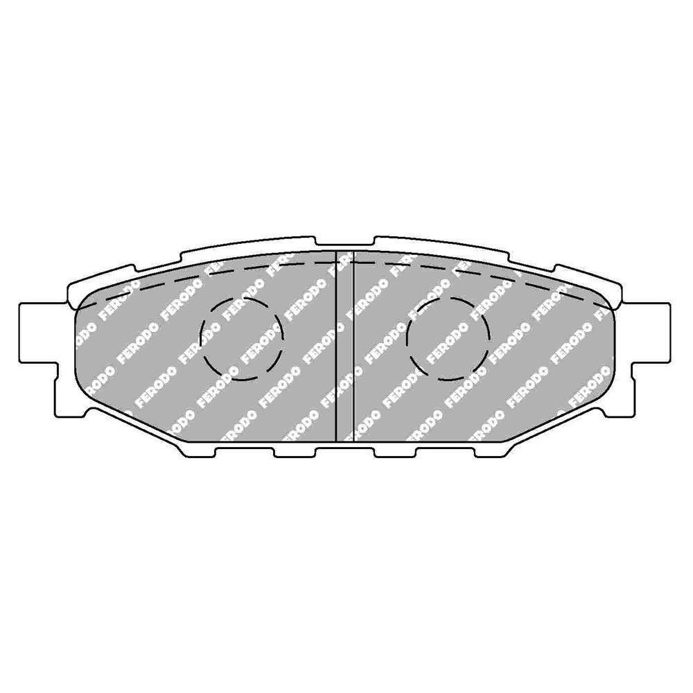 Plaquettes de frein Ferodo DS2500 arrière pour SUBARU Forester 2.0 AWD 01.08 -  étrier AKEBONO - F-CP1947H - FCP1947H - 3661768788141