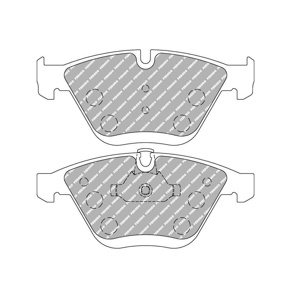 Plaquettes de frein Ferodo DS2500 avant pour BMW 3 Series 325i 2.5 03.05 - 12.11 étrier ATE - F-CP4191H - FCP4191H - 3661768788332