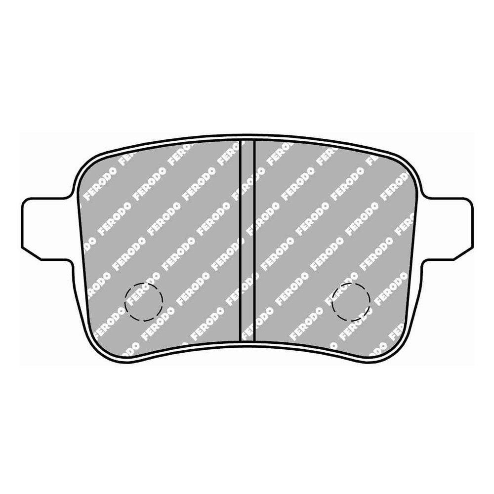 Ferodo DS 2500 brake pads rear for ALFA ROMEO Giulietta 1.4 BiFuel 12.11 -  caliper LUCAS/TRW - F-CP4308H - FCP4308H - 3661768788400